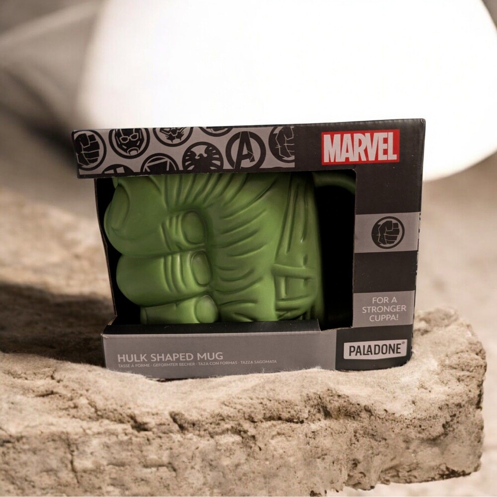 Marvel Hulk Shaped Fist Mug Paladone Green Coffee Cup New in Box